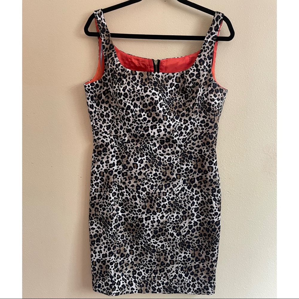 Cheetah cocktail dress